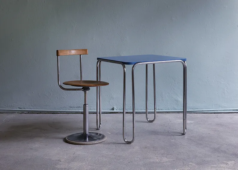 www.kademo.store:bauhaus-side-table-beistelltisch-marcel-breuer-b10-tubular-steel-stahlrohr-bauhaus-blue-blau-1930s-197I03